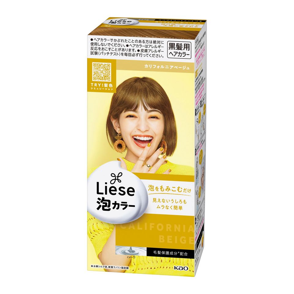 KAO Liese Creamy Bubble Color Hair Dye #California Beige