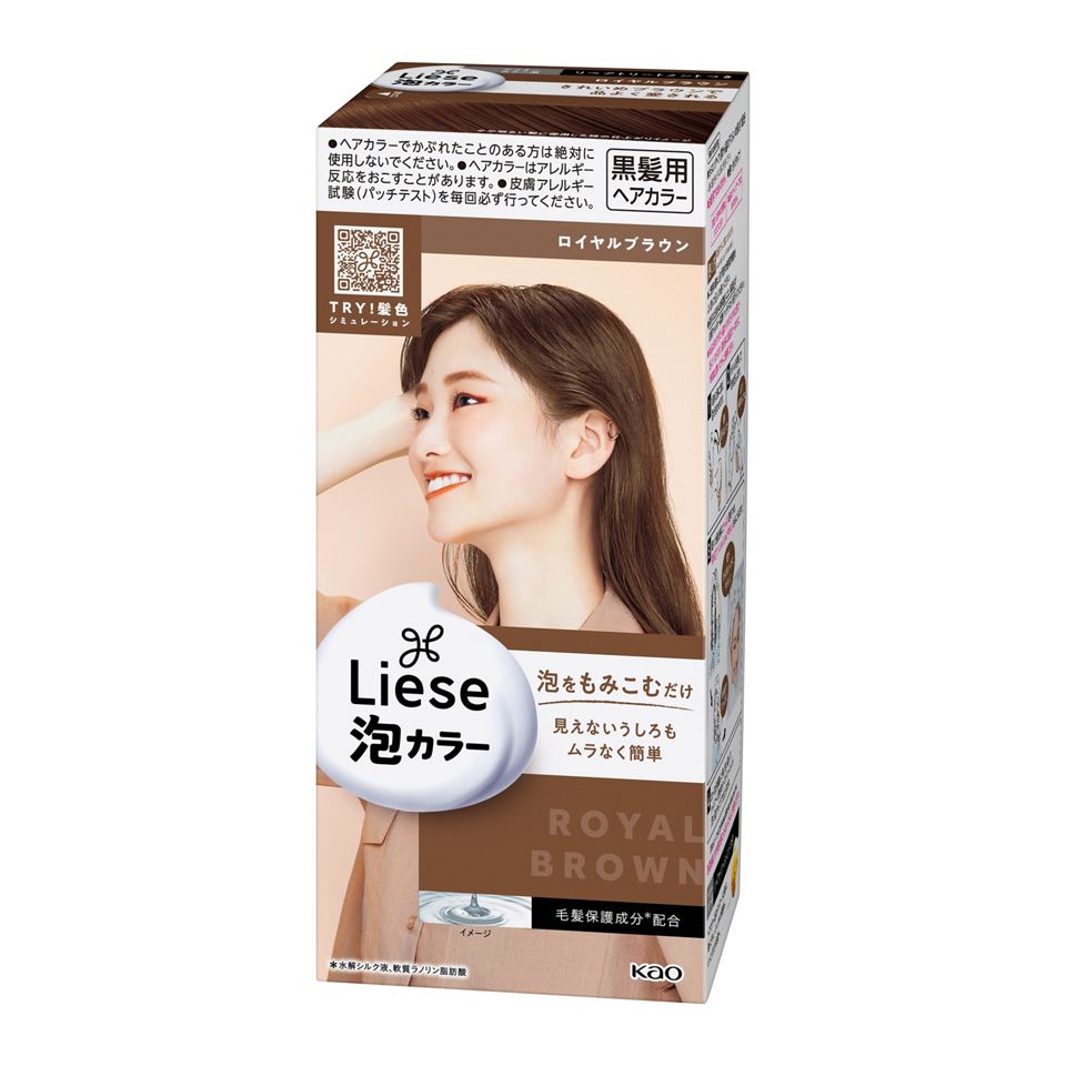 KAO Liese Creamy Bubble Color Hair Dye #Royal Brown