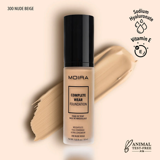 Base de Maquillaje COMPLETE WEAR FOUNDATION MOIRA – LUXOR COSMETICS