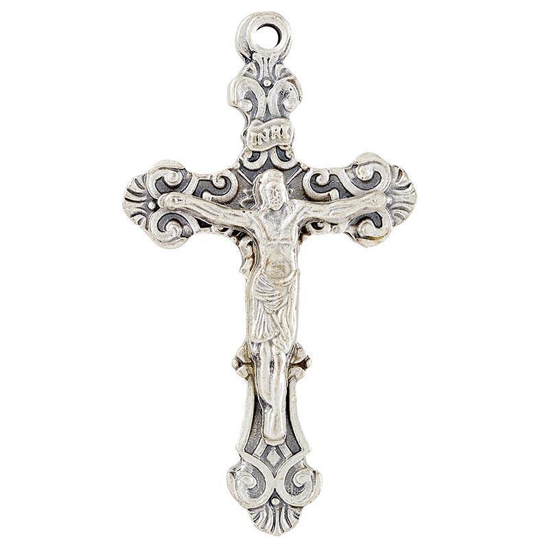 Pewter Crucifix Necklace (Heritage Collection) - 24" Chain