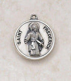 St. Frederick Sterling Silver Pendant Necklace - 20