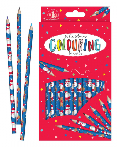 Christmas Colouring Pencils (Pack of 15) - Anilas UK