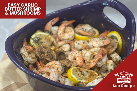 Easy Garlic Butter Shrimp & Mushrooms