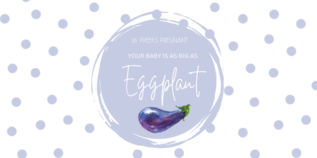 26 weeks pregnant- your baby is as big as eggplant