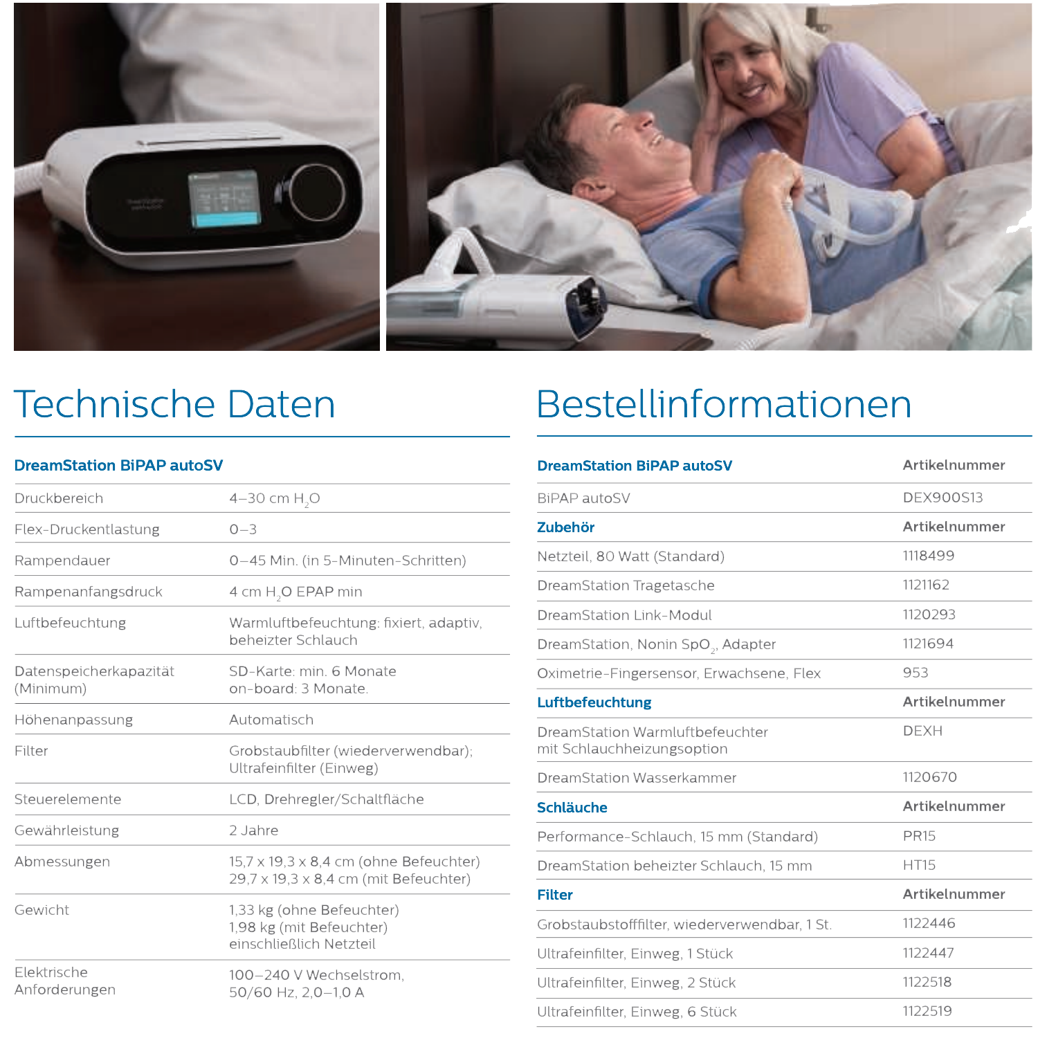 Philips DreamStation BiPAP autoSV