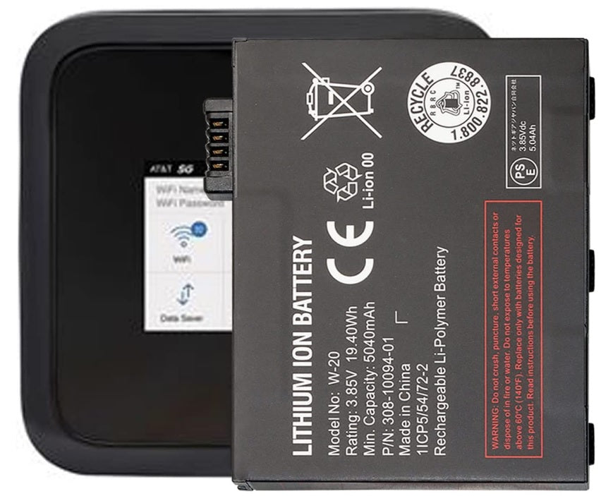 Replacement battery for AT&T Netgear Nighthawk MR5200 M5 W-20 5040mAh