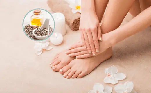 wrapping your foot with castor oil. Warm around 75 ml of the oil. Dip a piece of cloth in the warm oil and place it on your feet – around the bunion. Wrap your foot with towel or a bandage. Keep it for around 15-20 minutes. For the best effects repeat the process twice a day