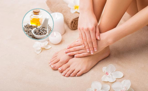 massage bunion with castor oil for pain relief