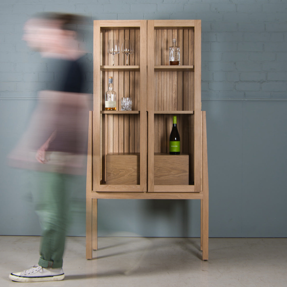 Oak Glass Display Cabinet | KODA Studios