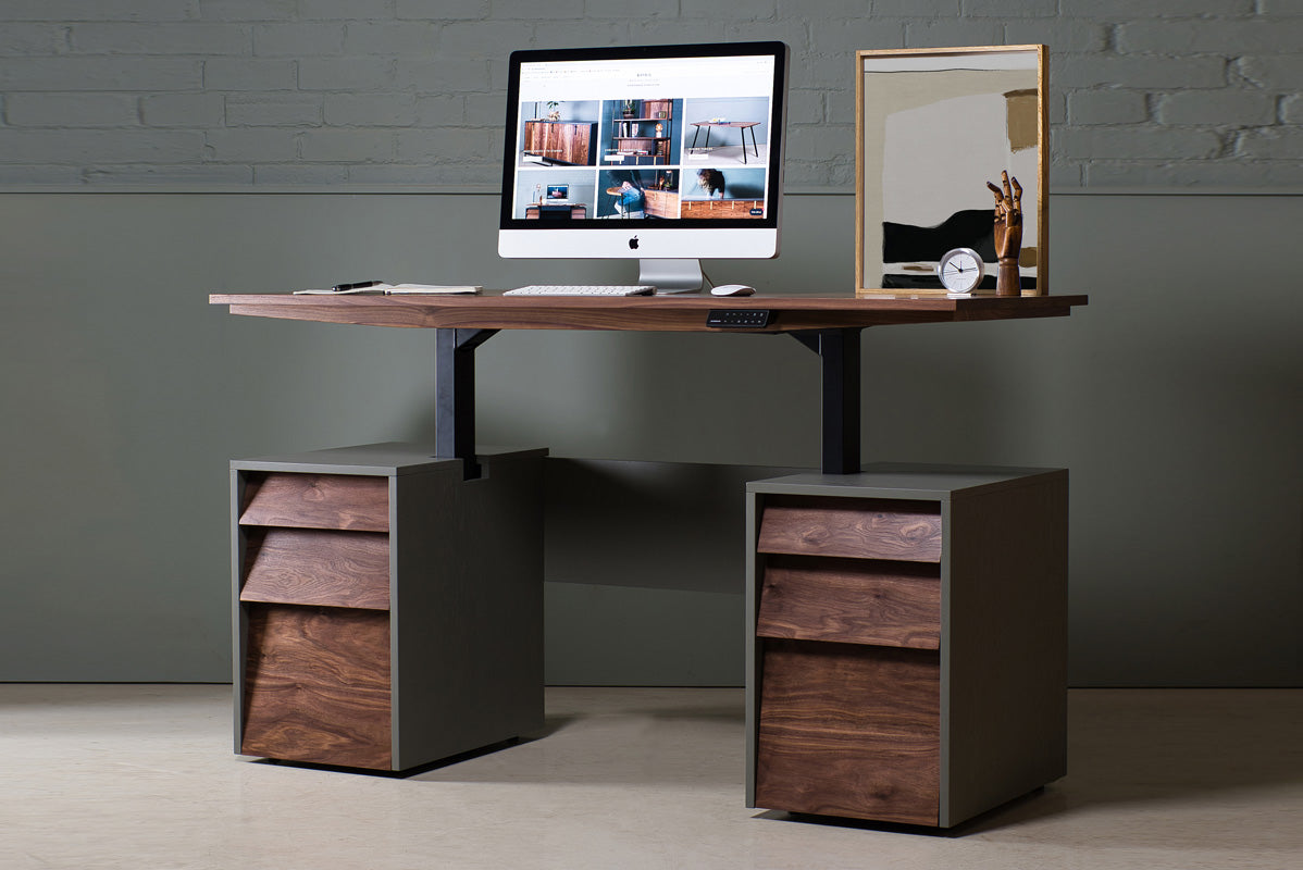 Walnut Sit Stand Desk | KODA Studios