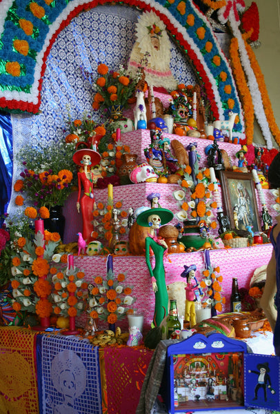 Ofrenda for Frida Kahlo in the Palacio de Cortez