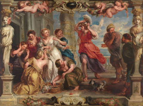 Achilles discovered among the Daughters of Lycomedes by Rubens, Peter Paul and Workshop. 