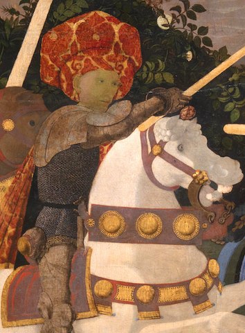 Niccolò Mauruzi da Tolentino at the Battle of San Romano (detail)