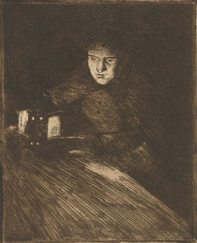 Marguerite Gachet in Lantern Light (Marguerite Gachet à la lanterne) c. 1891, Norbert Goeneutte (1854 - 1894)