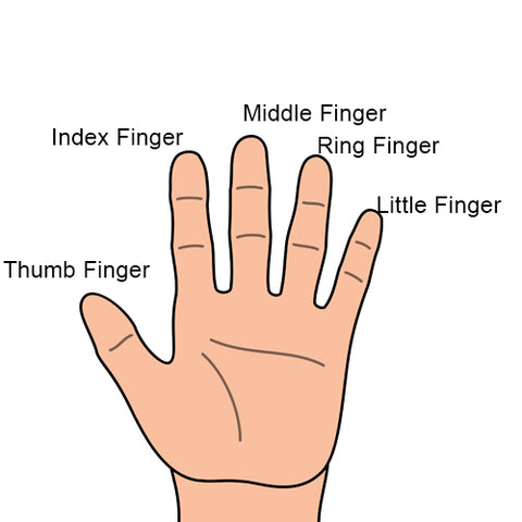 Finger name guide