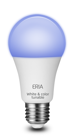 ERIA A60 9W | Smart White and Colour Tunable E27 Light Bulb