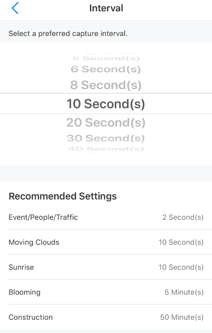 instructions for setting up  a time lapse in the Reolink App | Connect It Ireland