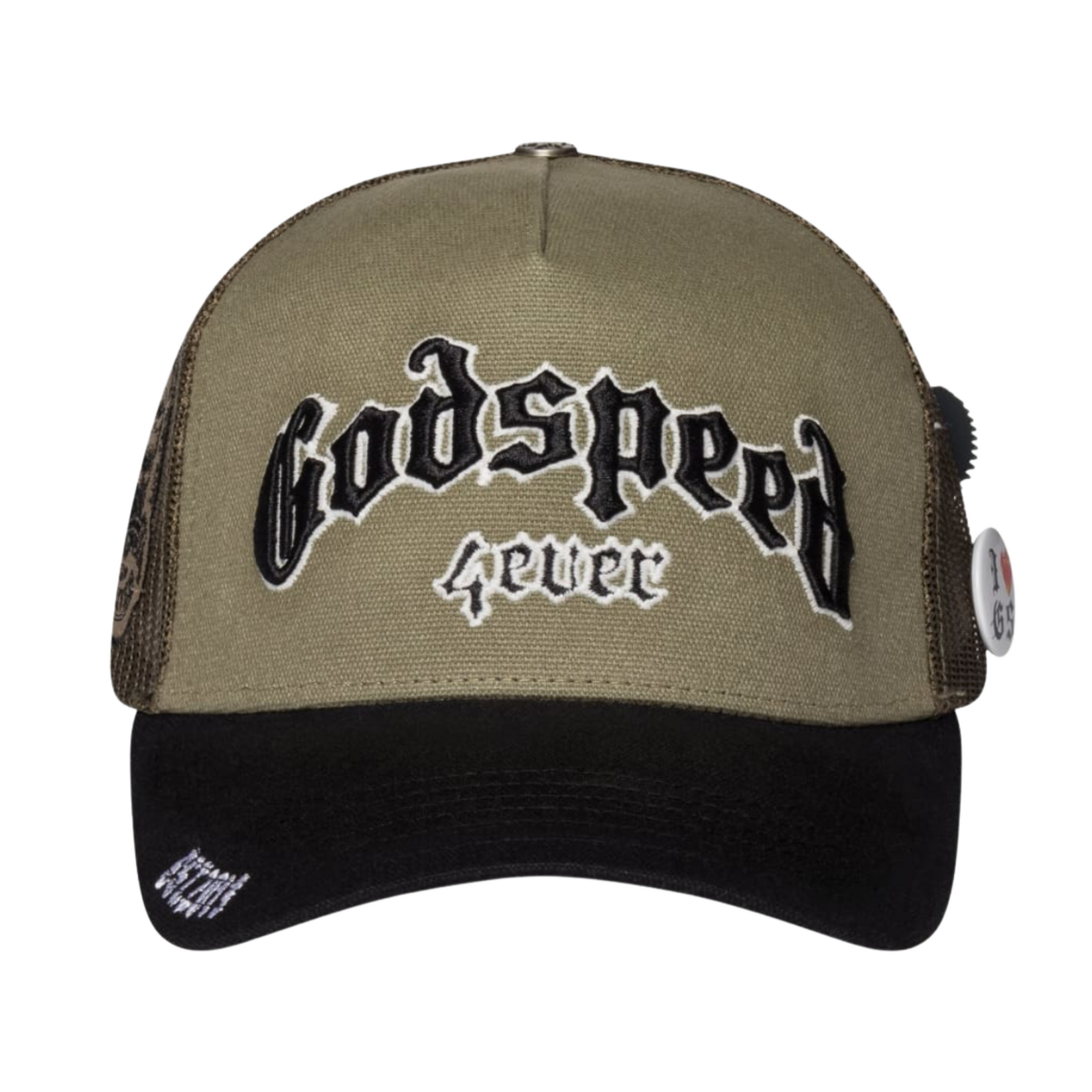 Godspeed Forever Trucker Hat (Olive/Black) | Step One Streetwear