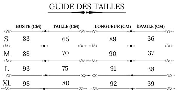 guide des tailles