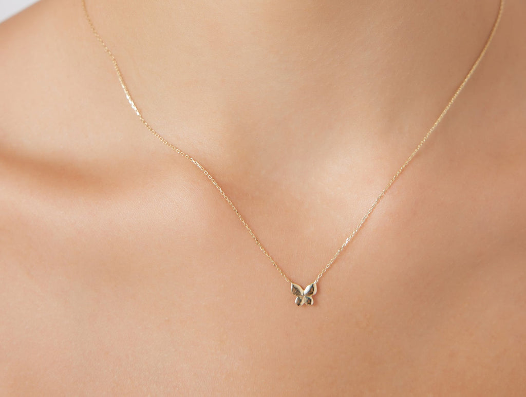 dainty butterfly necklaces