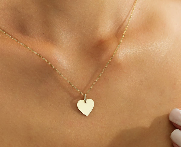 Fortunebaby [EXCLUSIVE] 14K Gold Puffy Heart Charm — Etc