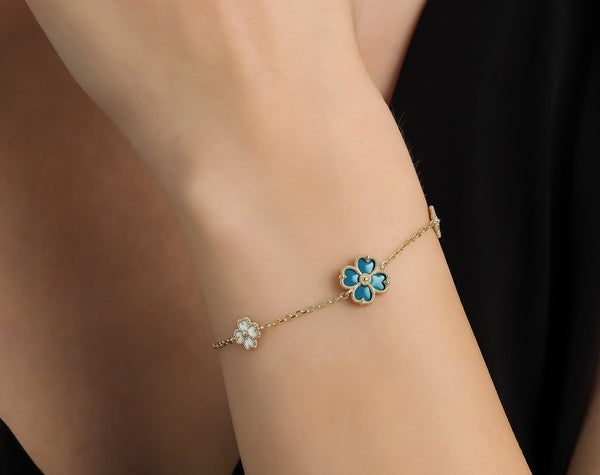 Thenetjeweler Four Leaf Clover Bracelet