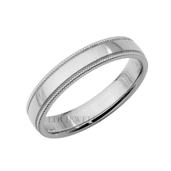4mm Flat Wedding Band in 10kt Yellow Gold