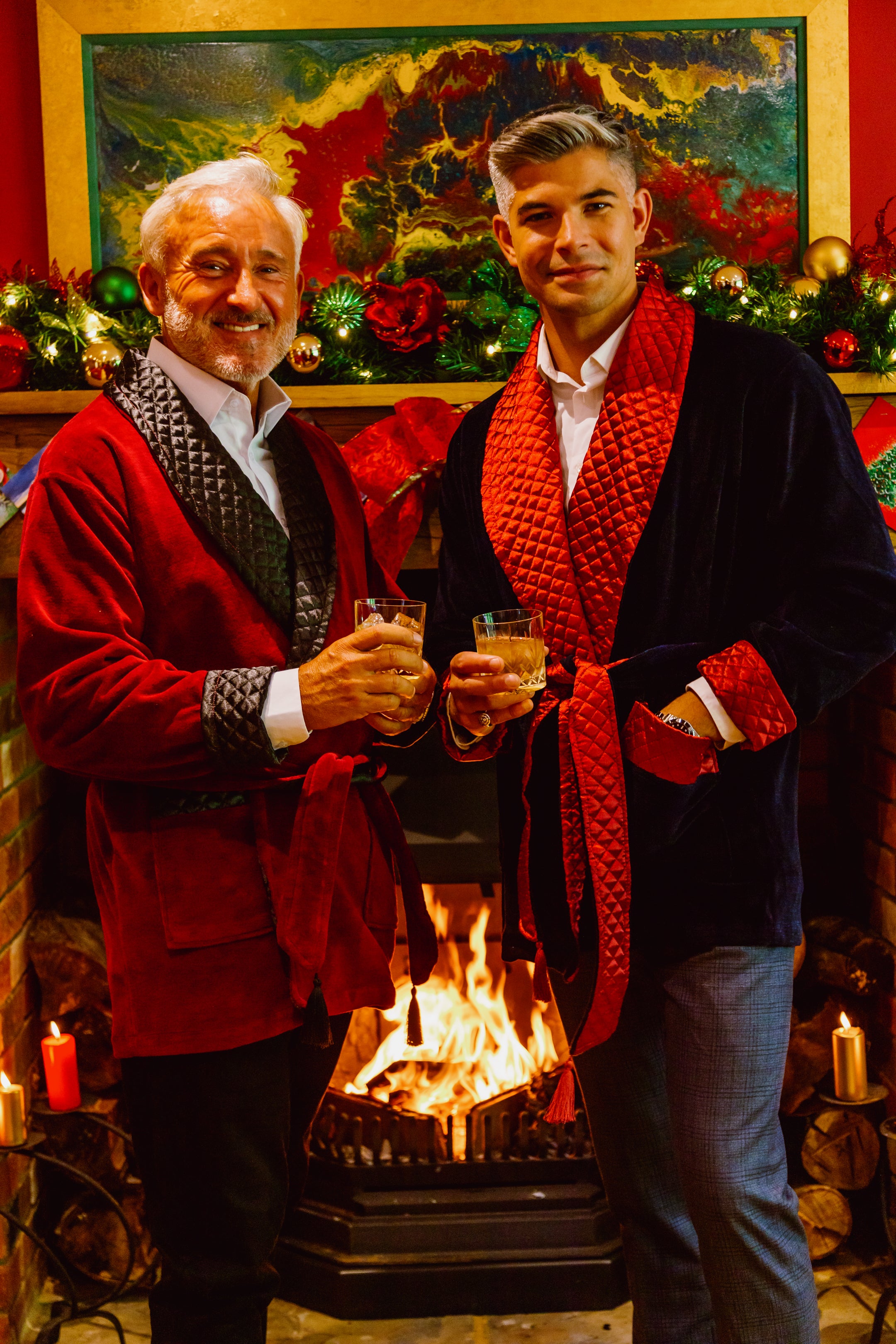 Men's Monogrammed Dressing Gowns and Smoking Jackets