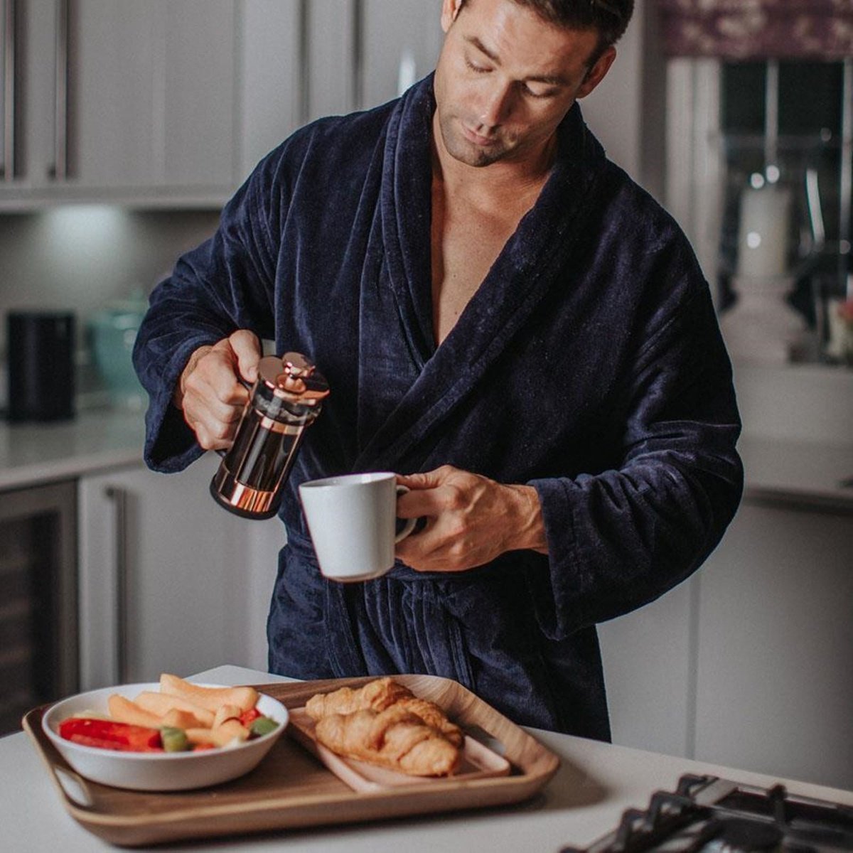 Women's Extra Long Bathrobe - Chicago