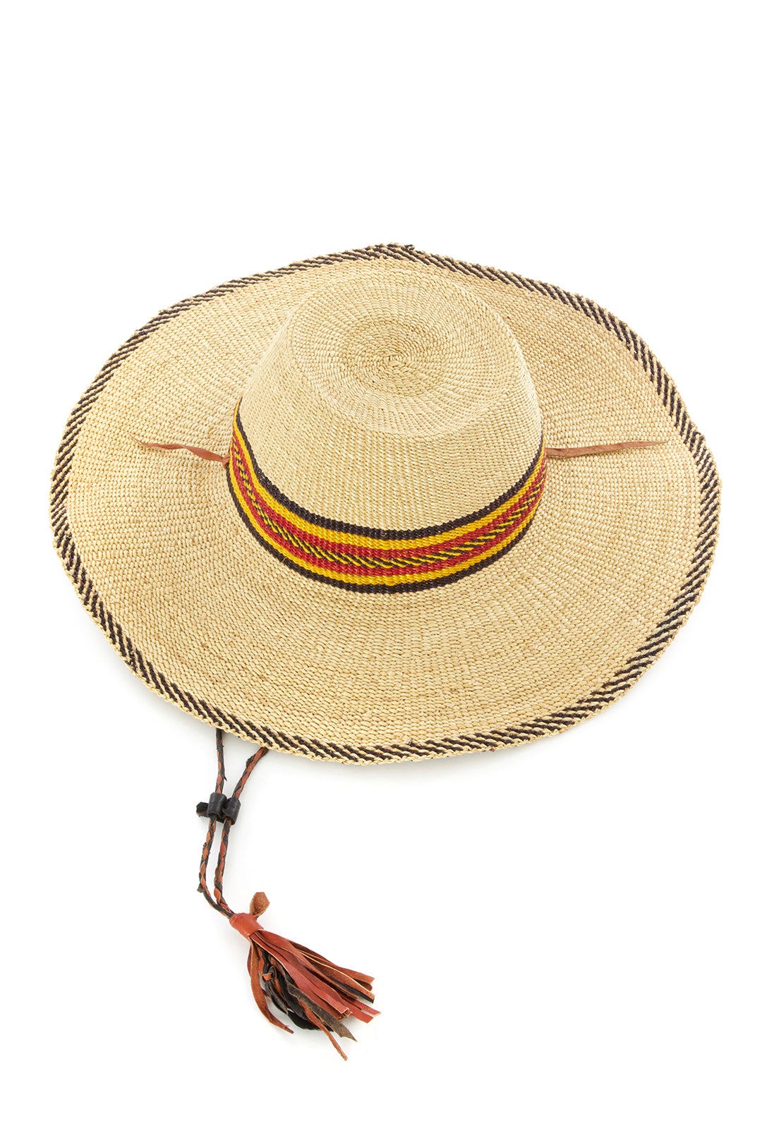 Handwoven Straw Hats from Ghana 麦わら帽子-