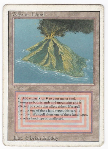 Volcanic Island (英語) リバイズド デュアルランド MTG 管理番号：158