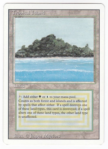 RV Tropical Island (英語) リバイズド デュアルランド MTG 管理番号 ...