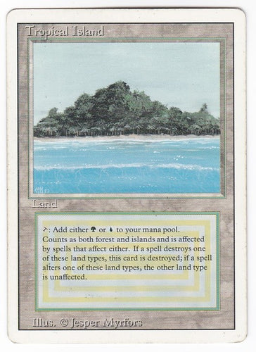 MTG Tropical Island 英語　デュアルランド　リバイズド