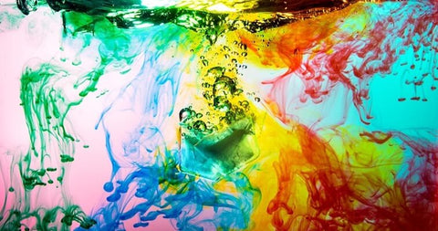 Colours Mixing In Water