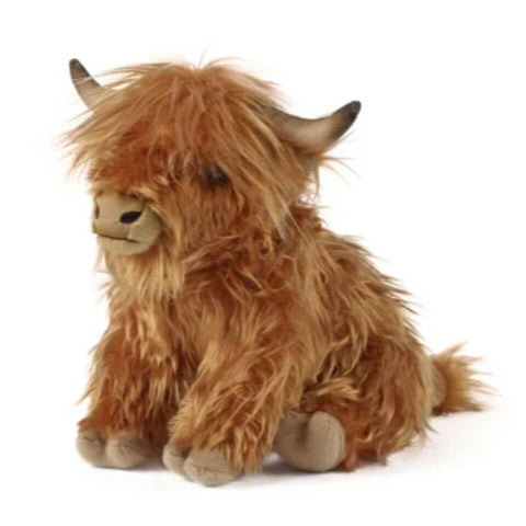 Highland Cow Plush Toy with Sound by Living Nature