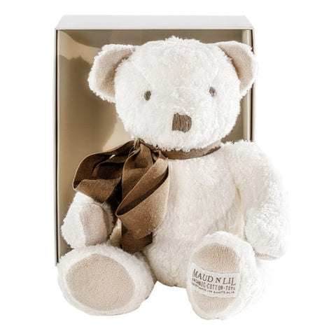 Organic Teddy Bear - Edward gift boxed by Maud 'n' Lil