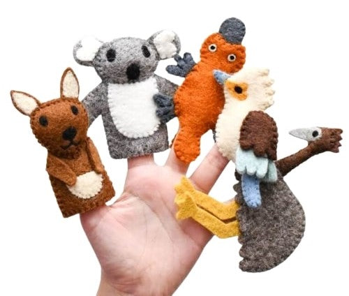 Australian Animals Finger Puppets by Tara Treasures