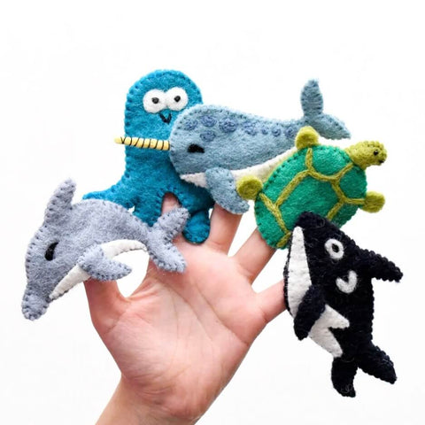 Sea Creatures Finger Puppets