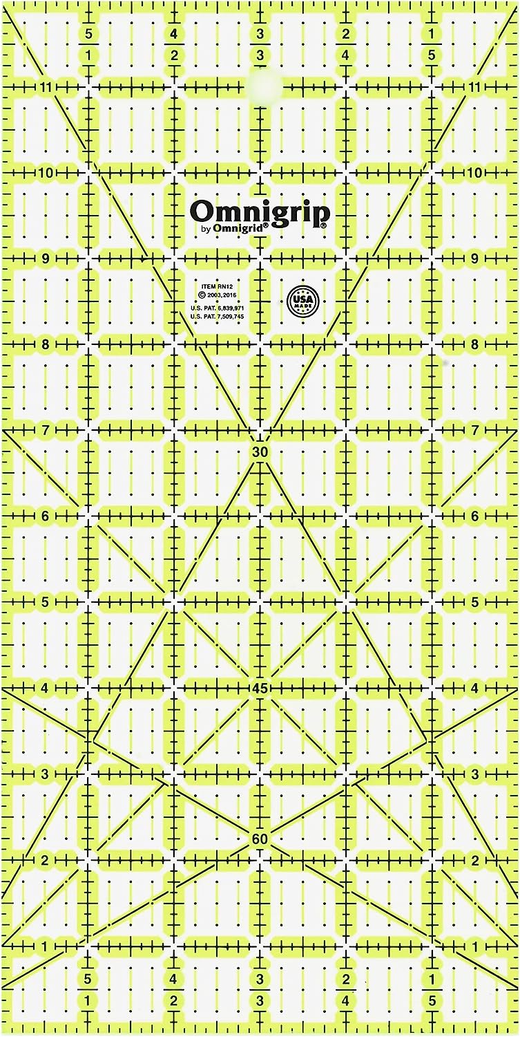 Iridescent quilting ruler, 4.5 in square