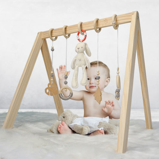  ECOADE Moses Basket Stand, Baby Moses Basket Rocker Stand -  Natural Wood : Baby