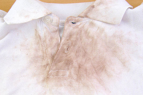 shirt with rust stain