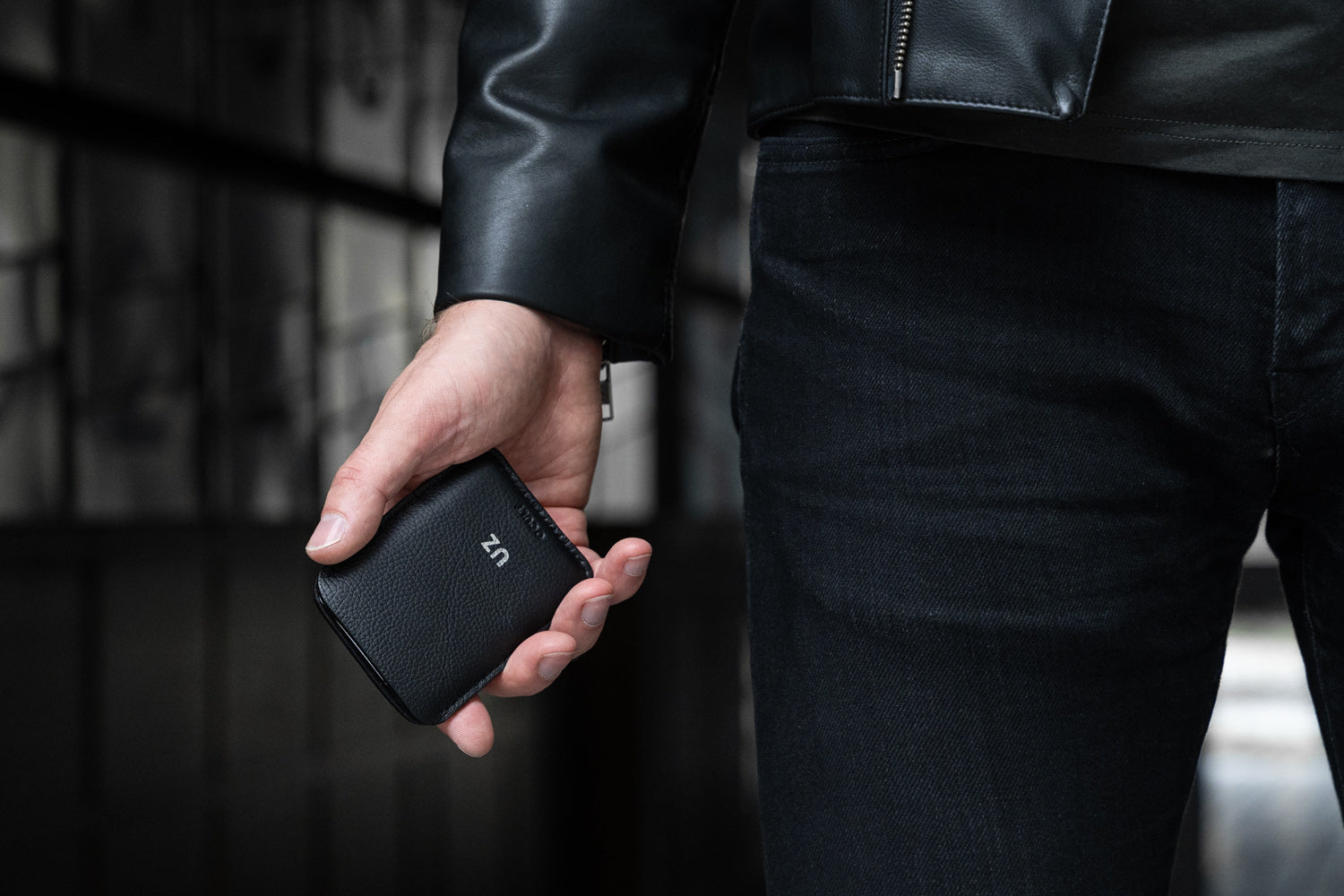 Minimalist Black Card Holder Wallet for Men