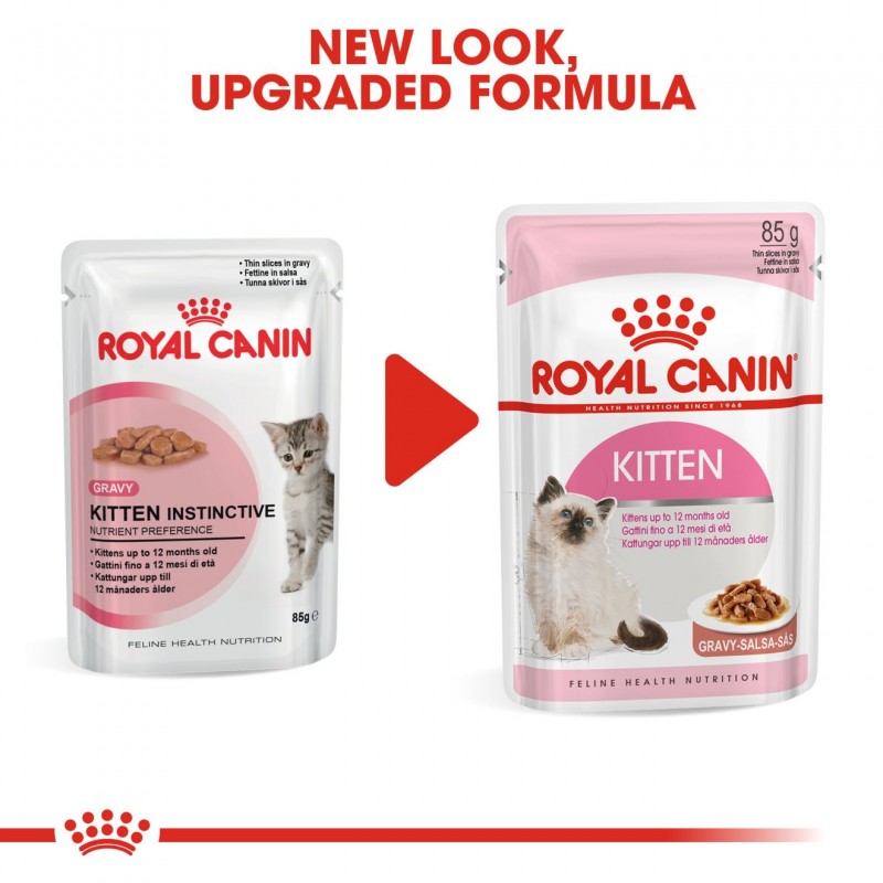 royal canin kitten instinctive wet pouch 12 x 85g