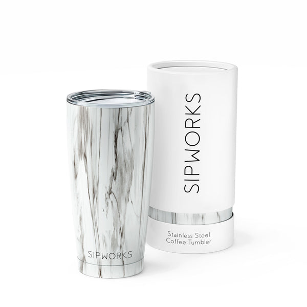 Sipworks Whiskey Tumbler - 8 oz Stainless Steel Tumbler with Double Walled  Vacuum Insulation - Dishw…See more Sipworks Whiskey Tumbler - 8 oz