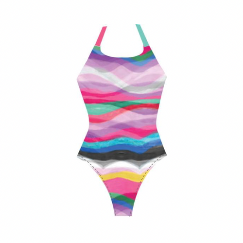 Finz Women's Ocean Wave Spliced DD/E One Piece Swimsuit - Ly Sports