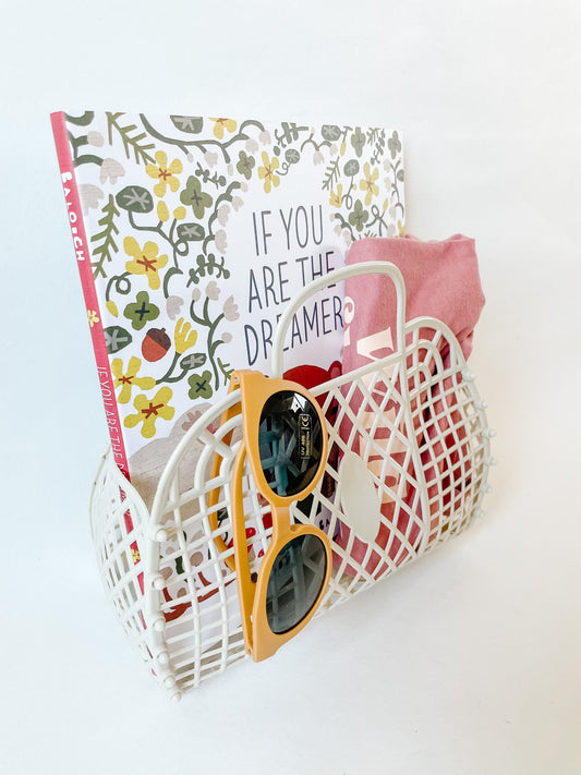 Olive Large Retro Basket Jelly Bag – Little Pop Color Shop