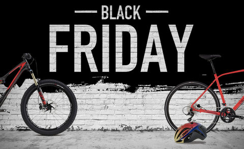 Black friday bike sale promotion ad