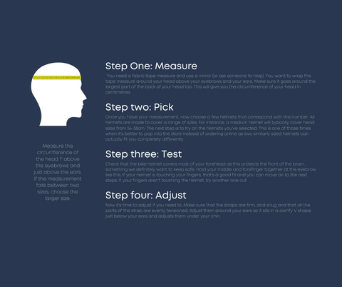 How to measure your head for a helmet.