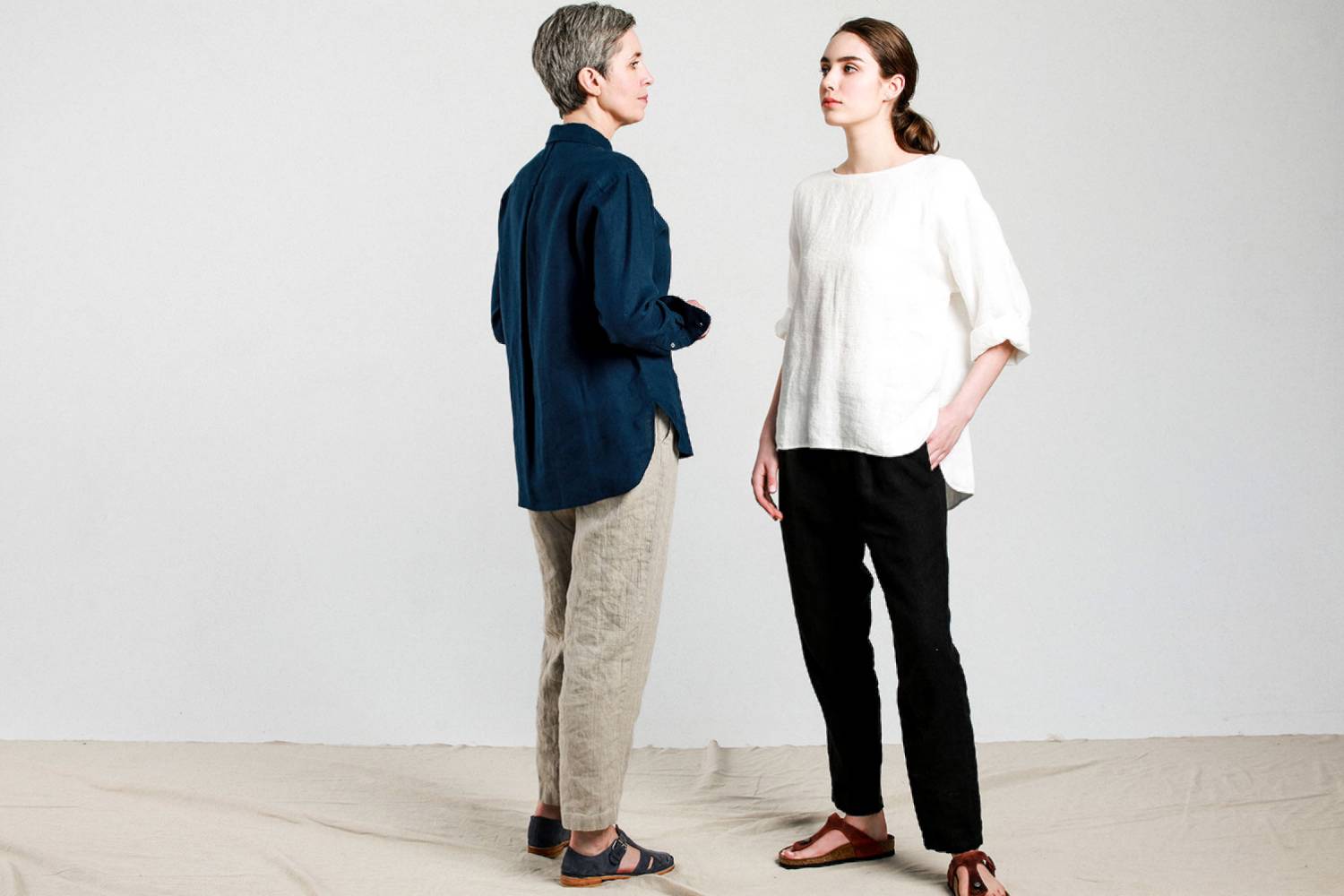 Linen shirts and trousers