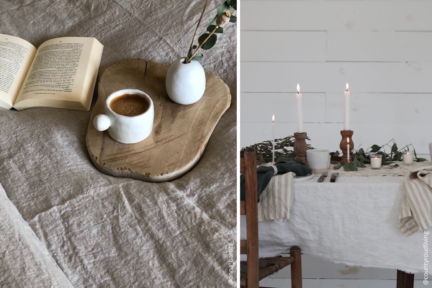bed and table linen